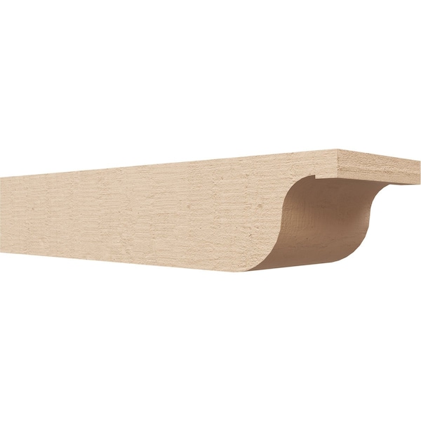Ekena Millwork 6in. W x 4in. H x 20in. L Del Monte Woodgrain TimberThane Rafter Tail, Primed Tan RFTUR06X04X20DELRCPR - main